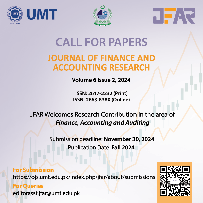 Announcements | Journal of Finance and Accounting Research